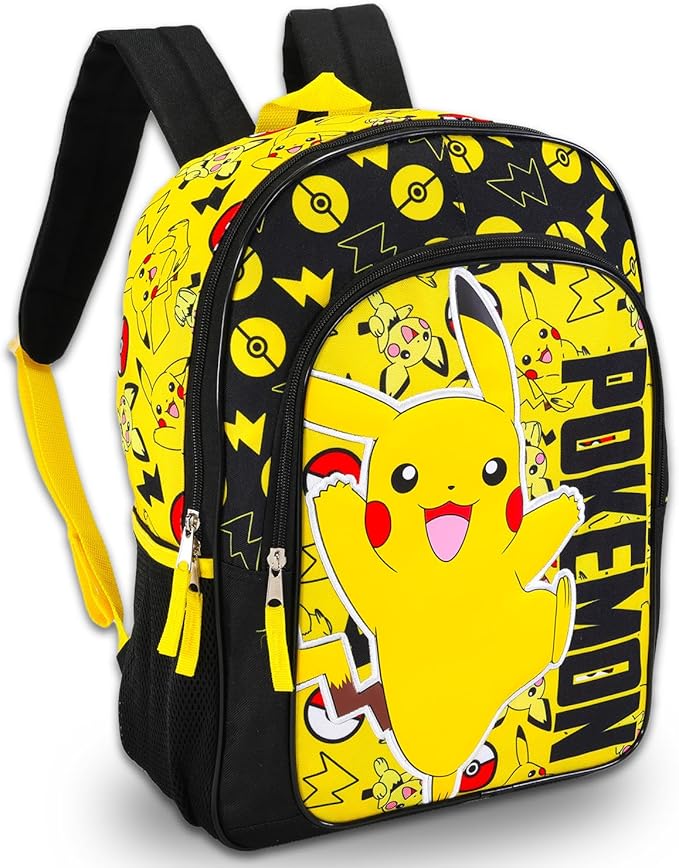 Pokemon - Mochila "Pikachu" con 1 bolsillo delantero