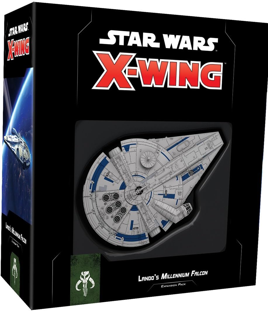 Asmodee - X-Wing: Lando's Millenium Falcon Expansión, Negro