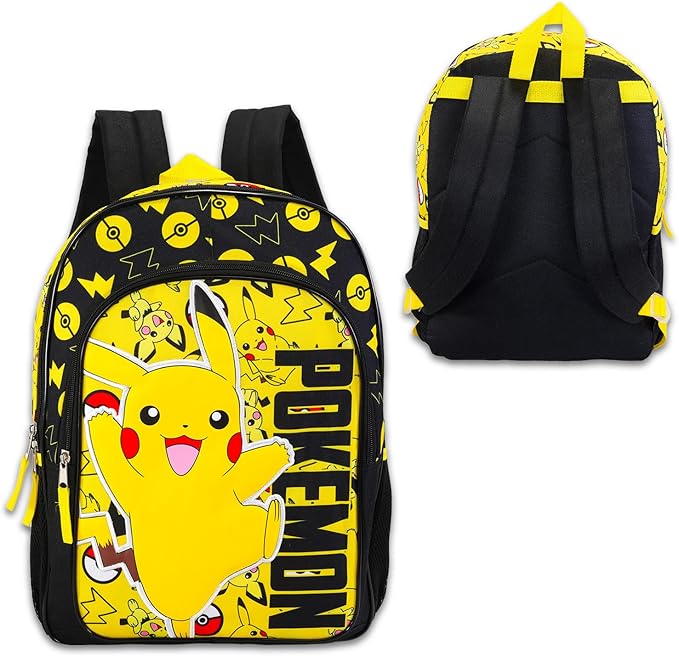 Pokemon - Mochila "Pikachu" con 1 bolsillo delantero