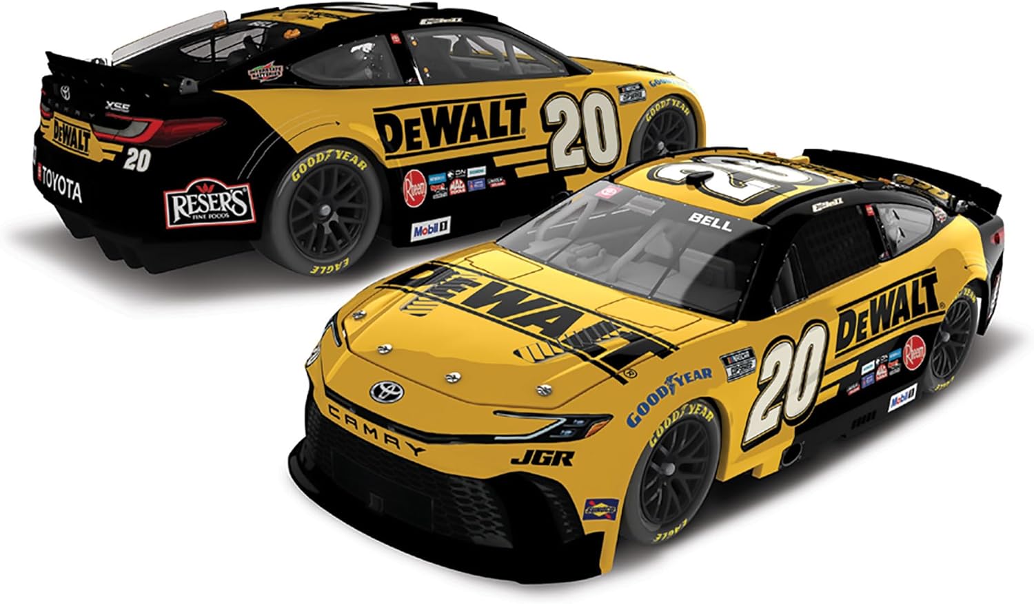 Lionel Racing - Christopher Bell #20 DeWALT 2025 Camry, escala 1:64