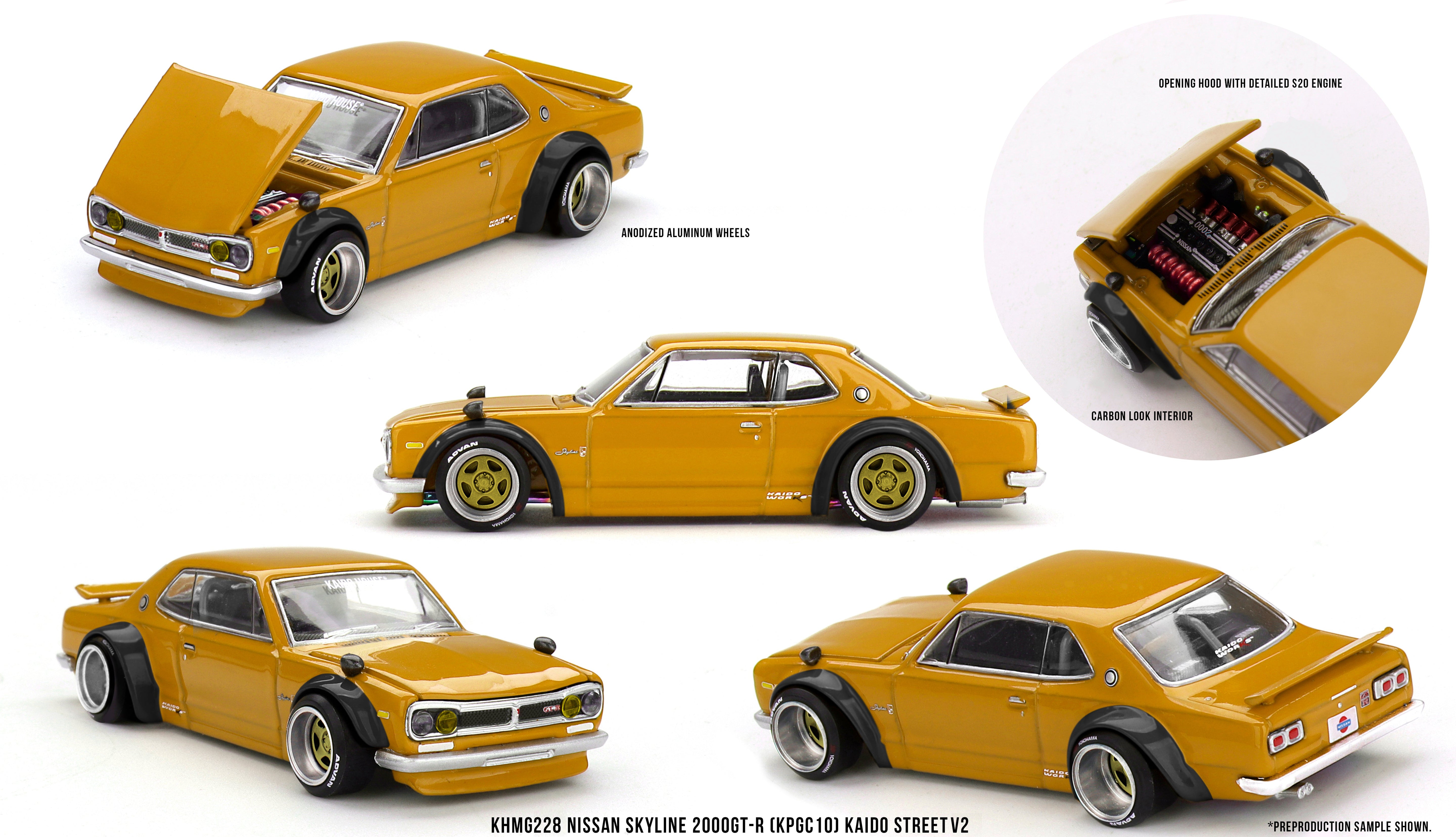 Mini GT - Nissan Skyline 2000 GT-R (KPGC10) Kaido Street V2 1/64