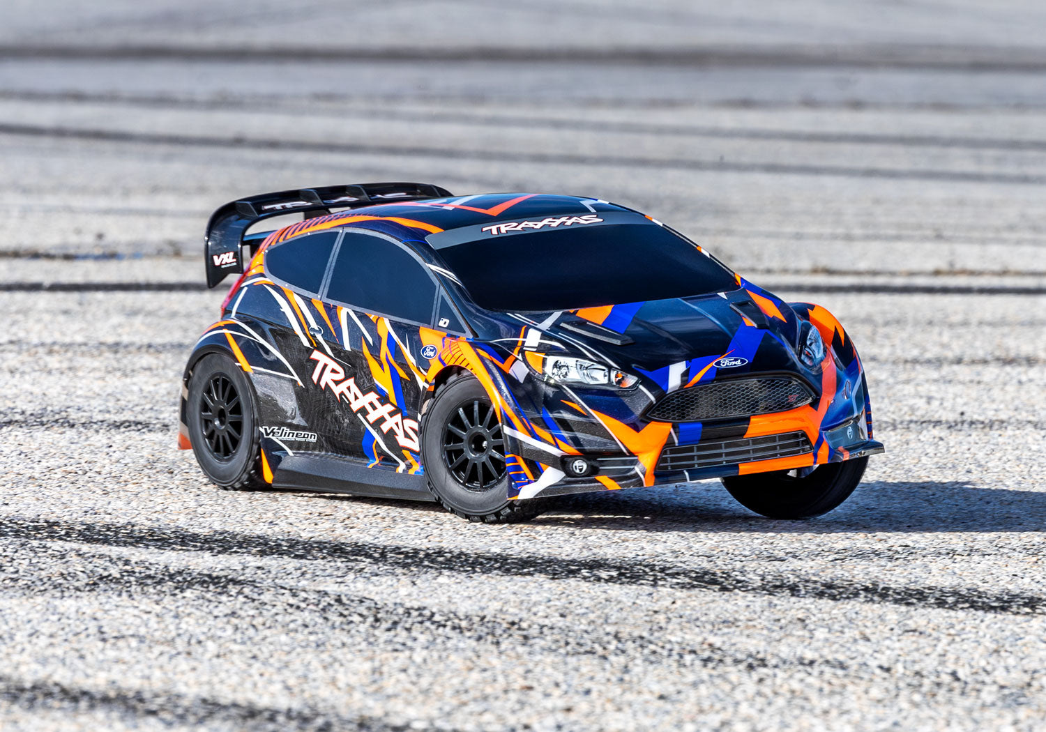 Traxxas - Ford Fiesta ST 4x4 VXL Brushless 1/10 RTR AWD Rally Car w/TQi 2.4GHz Radio & TSM, Naranja