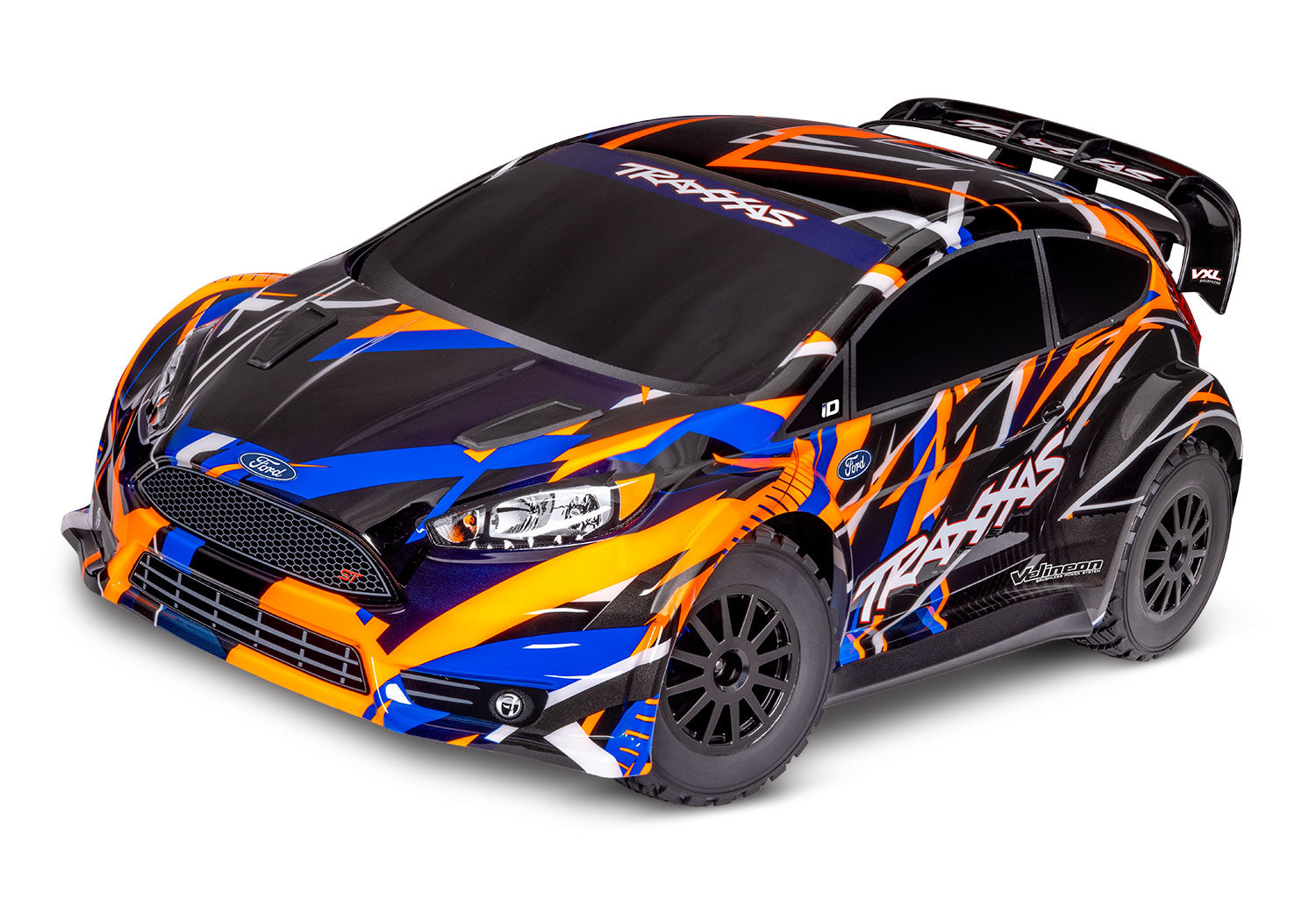 Traxxas - Ford Fiesta ST 4x4 VXL Brushless 1/10 RTR AWD Rally Car w/TQi 2.4GHz Radio & TSM, Naranja