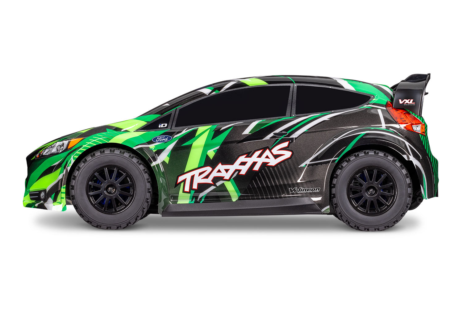 Traxxas - Ford Fiesta ST 4x4 VXL Brushless 1/10 RTR AWD Rally Car w/TQi 2.4GHz Radio & TSM, Verde