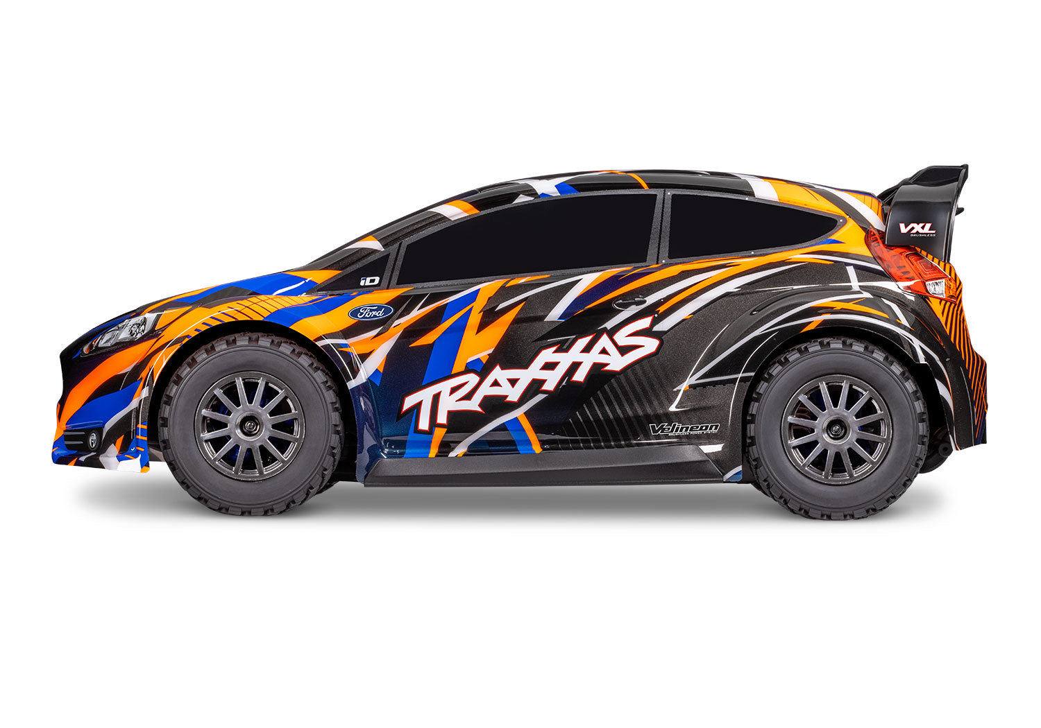 Traxxas - Ford Fiesta ST 4x4 VXL Brushless 1/10 RTR AWD Rally Car w/TQi 2.4GHz Radio & TSM, Naranja