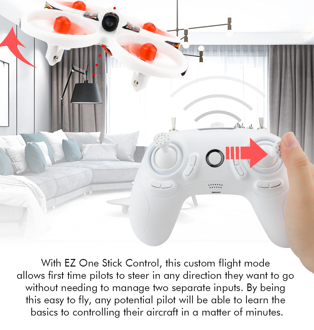 E Max - EZ Pilot Beginner Indoor Racing Drone - With Controller & Goggle RTF