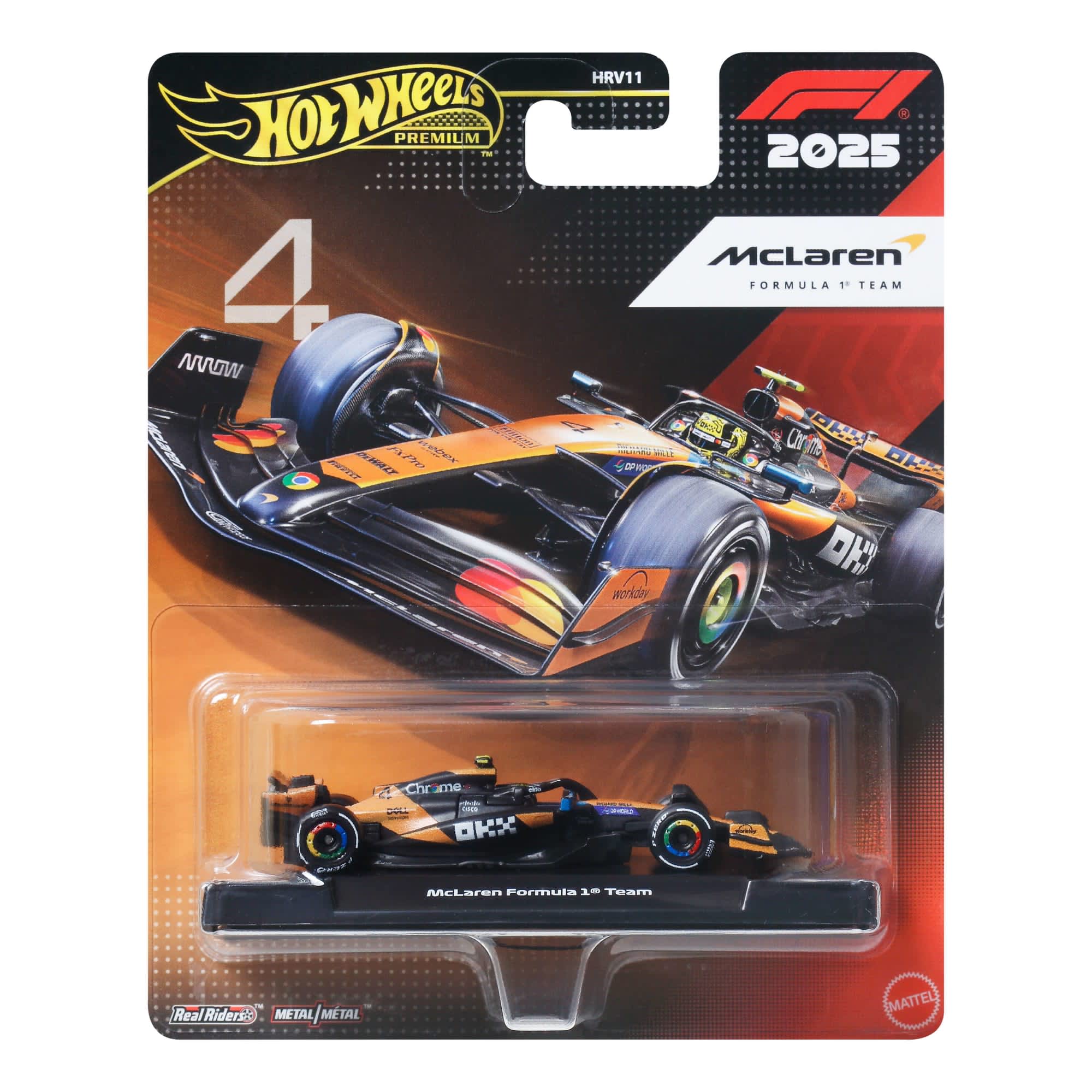 Mattel - Hot Wheels Premium McLaren 2025 Formula 1® Team #4