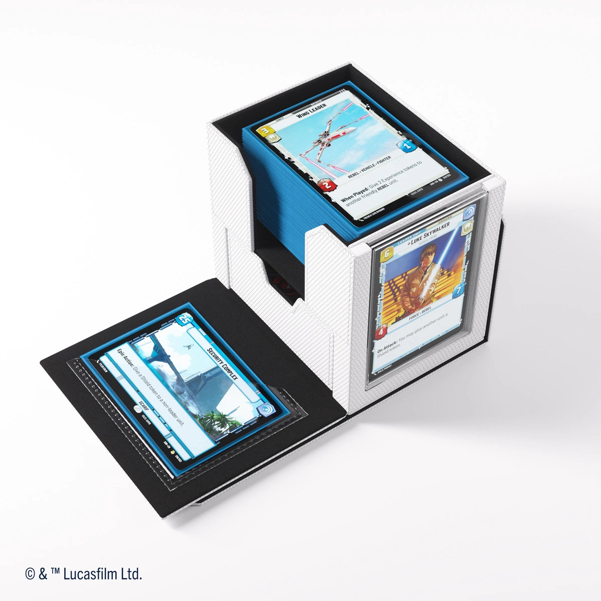 Gamegenic - Star Wars: Unlimited - Deck Pod - Estuche para tarjetas - Blanco