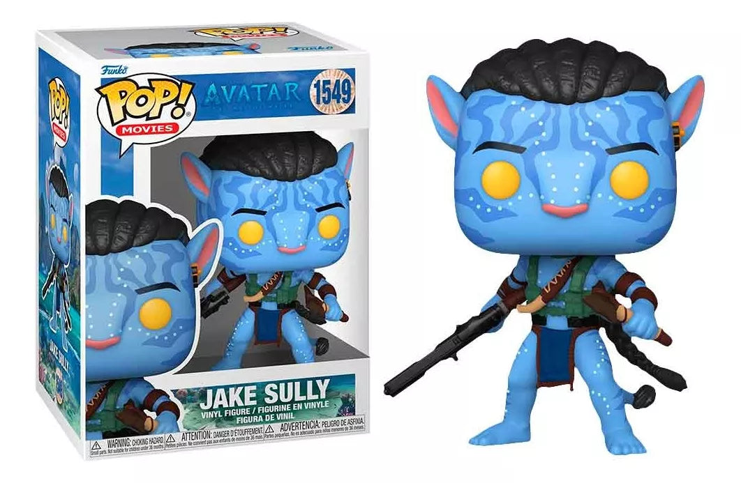 FUNKO POP Movies: Avatar 2 The Way Of Water - Jake Sully Pose De Batalla, #1549