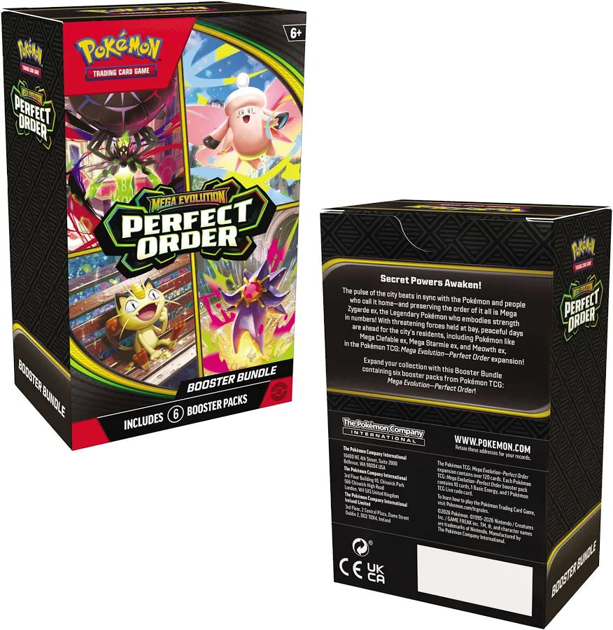 Pokémon TCG: Mega Evolution Perfect Order Booster Bundle (Ingles)