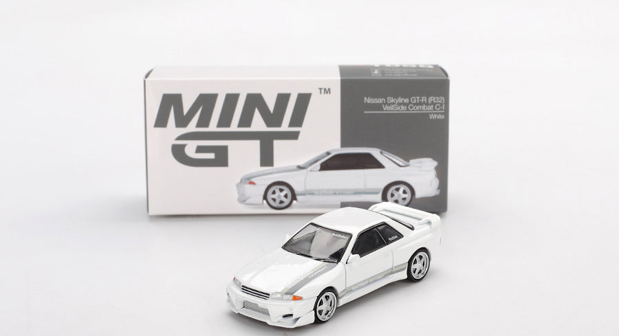 Mini GT - Nissan Skyline GT-R (R32) VeilSide Combat C-I White 1/64