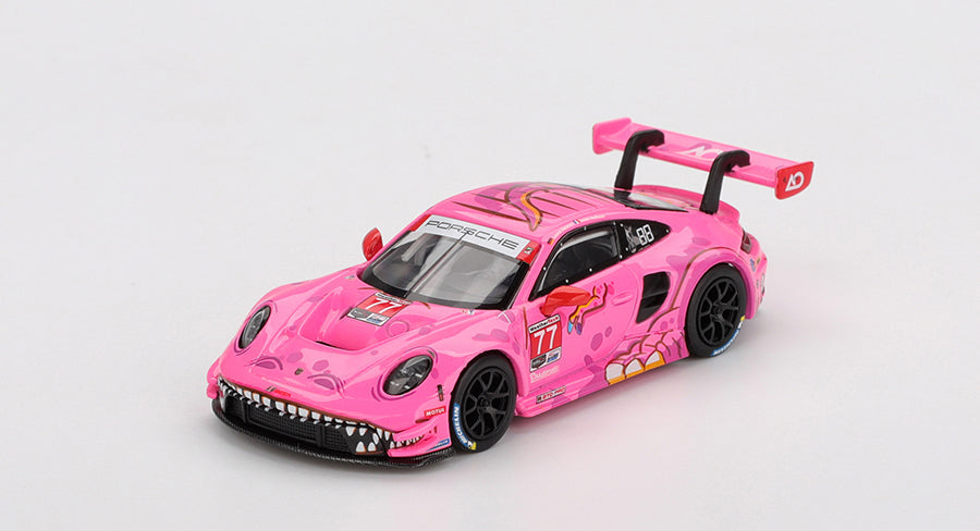 Mini GT - Porsche 911 GT3 R #77 AO Racing 2024 IMSA Road America Roxy 1/64