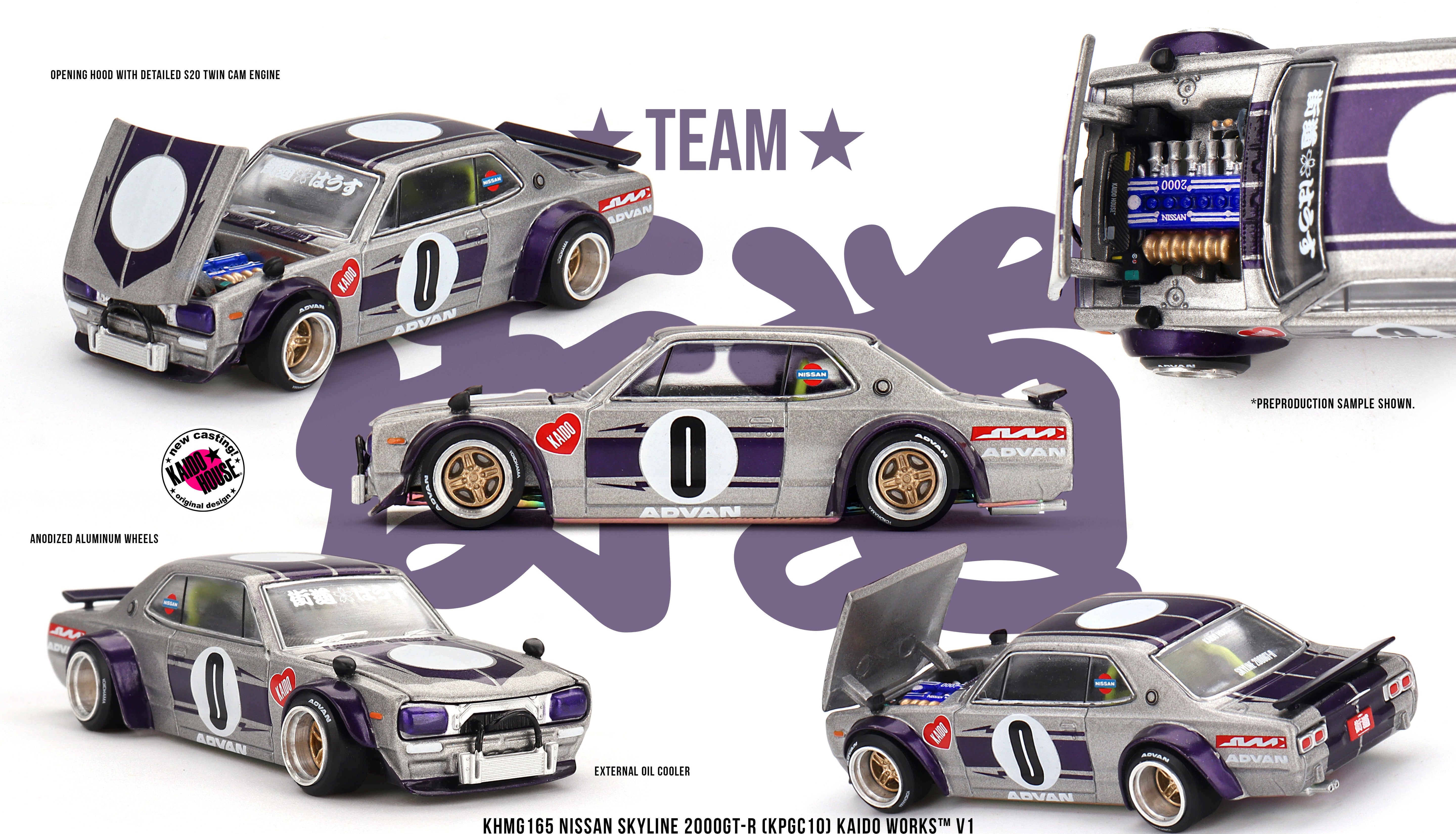 Mini GT - Nissan Skyline 2000GT-R (KPGC10) Kaido Works V1 1/64