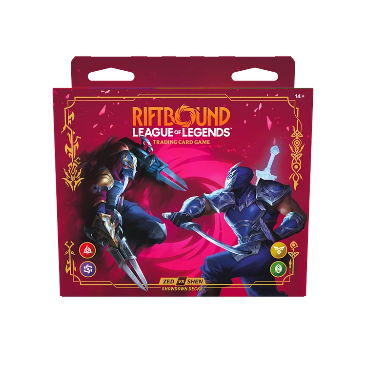 Riftbound TCG: League of Legends - Vendetta Showdown Decks - Zed vs Shen (Ingles)