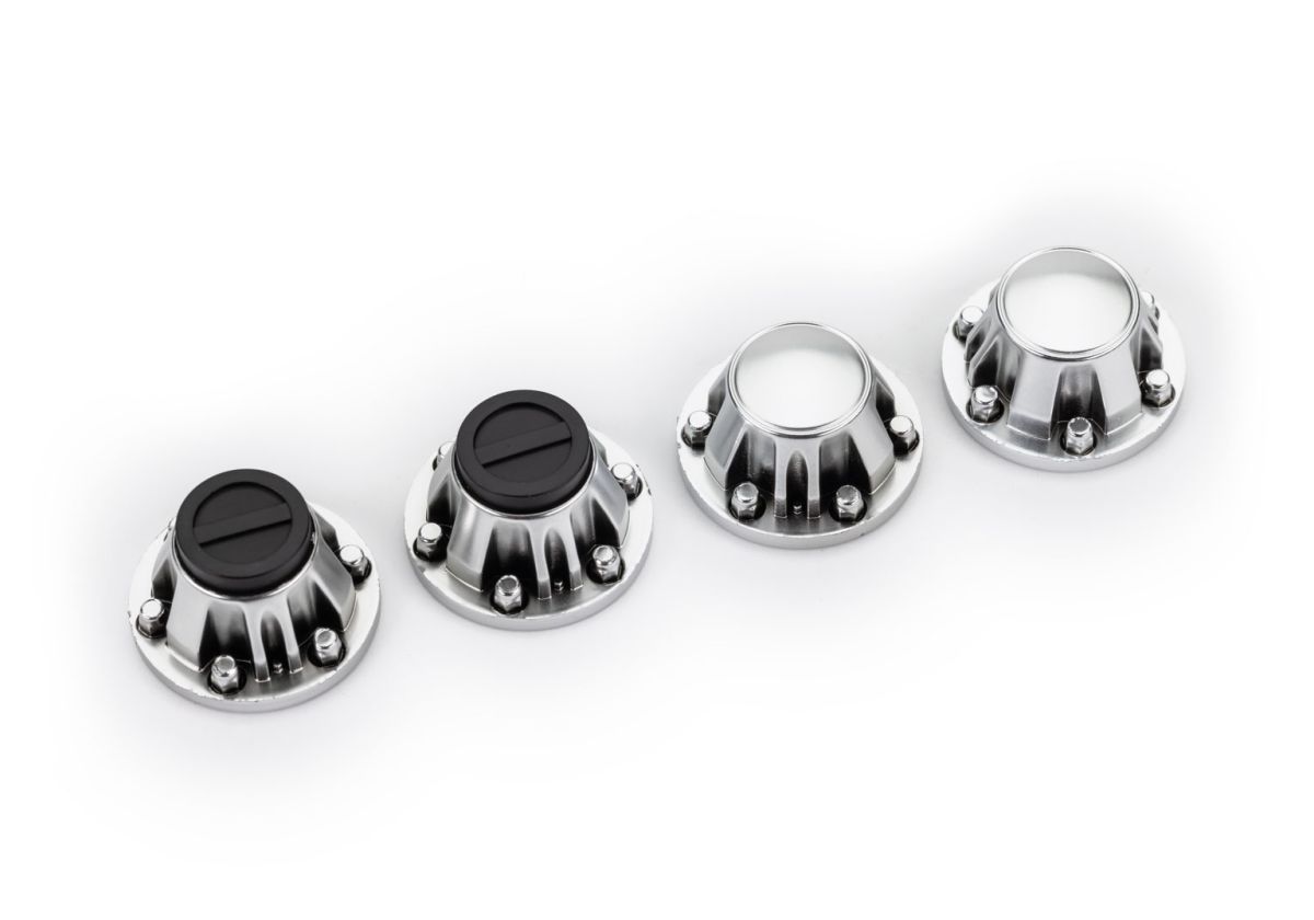 Traxxas -  Chrome Wheel Center Caps (4)