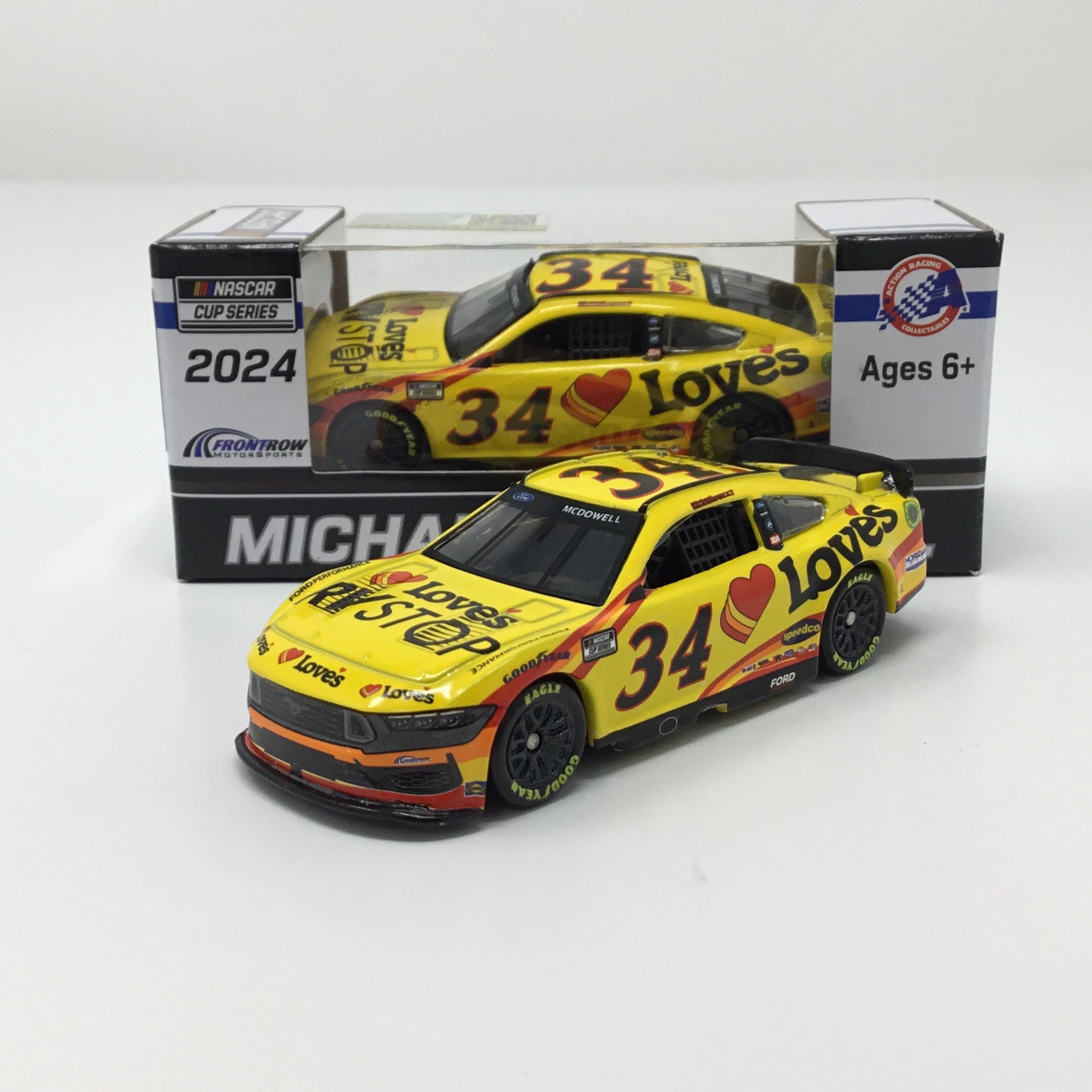 Lionel Racing - Michael McDowell #34 Love´s RV Stops 2024 Mustang, escala 1:64