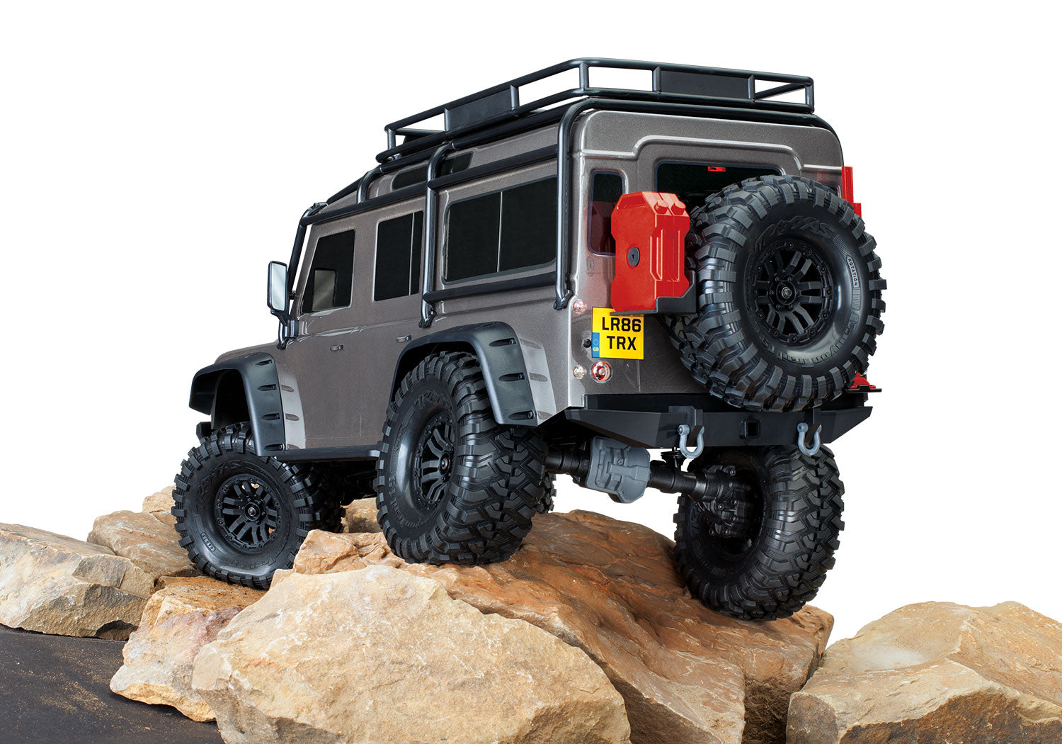 Traxxas - TRX-4 1/10 Scale & Trail Rock Crawler w/Land Rover Defender Body w/XL-5 ESC & TQi 2.4GHz Radio, Gris