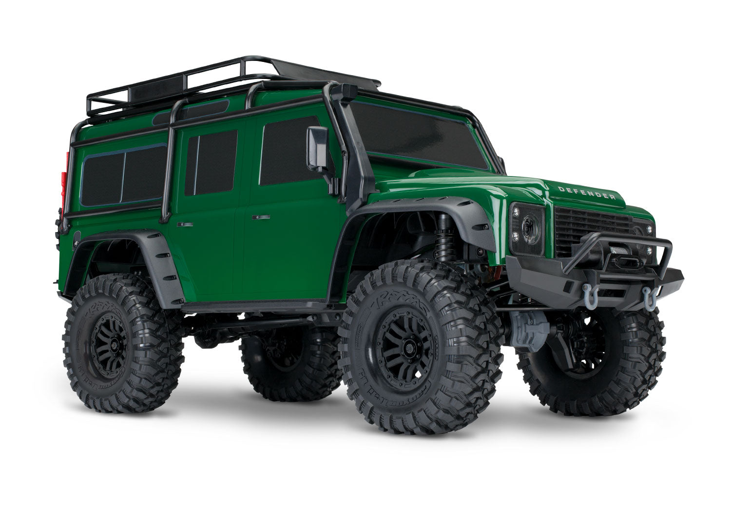 Traxxas - TRX-4 1/10 Scale & Trail Rock Crawler w/Land Rover Defender Body w/XL-5 ESC & TQi 2.4GHz Radio, Verde