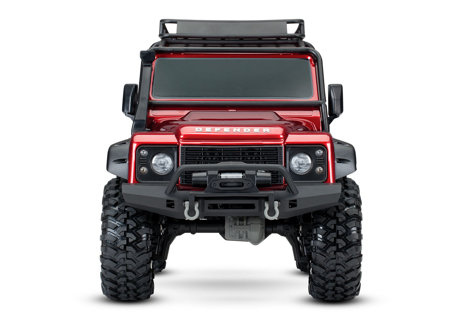 Traxxas - TRX-4 1/10 Scale & Trail Rock Crawler w/Land Rover Defender Body w/XL-5 ESC & TQi 2.4GHz Radio, Roja