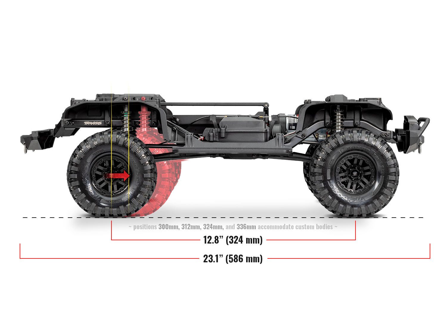 Traxxas - TRX-4 1/10 Scale & Trail Rock Crawler w/Land Rover Defender Body w/XL-5 ESC & TQi 2.4GHz Radio, Gris