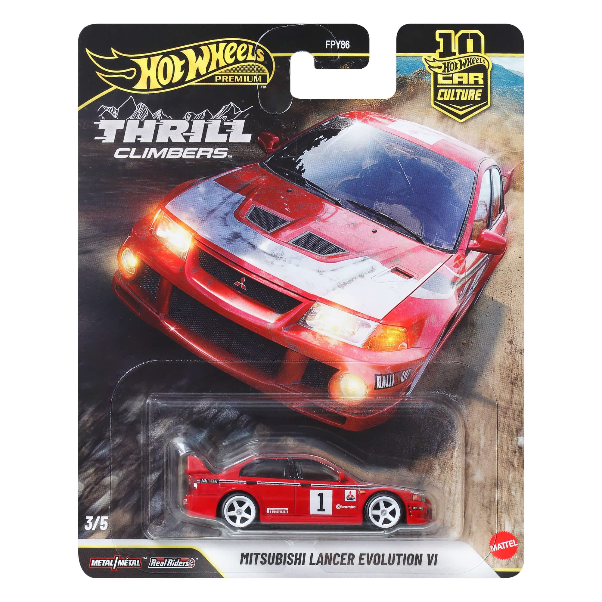 Mattel - Hot Wheels Premium Car Culture Thrill Climber Mitsubishi Lancer Evolution VI   Read 2 Reviews. Same page link. (2)