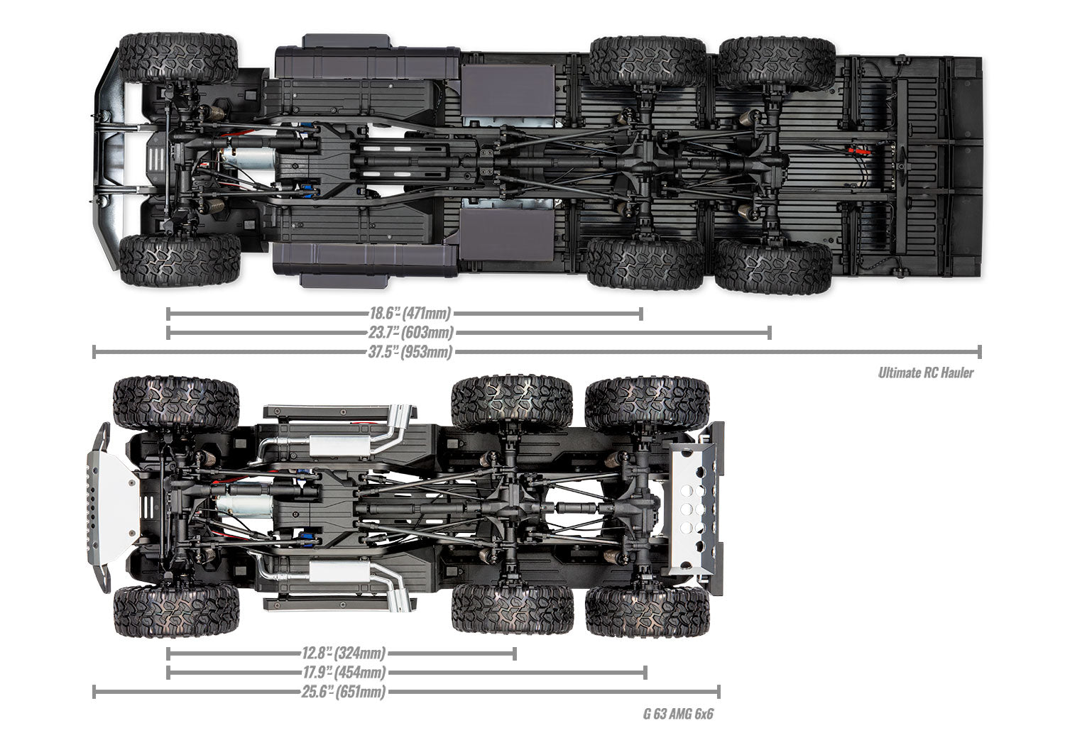 Traxxas - TRX-6 1/10 6x6 Ultimate RC Hauler Flatbed Tow Truck w/TQi 2.4GHz Radio & Pro Scale Winch