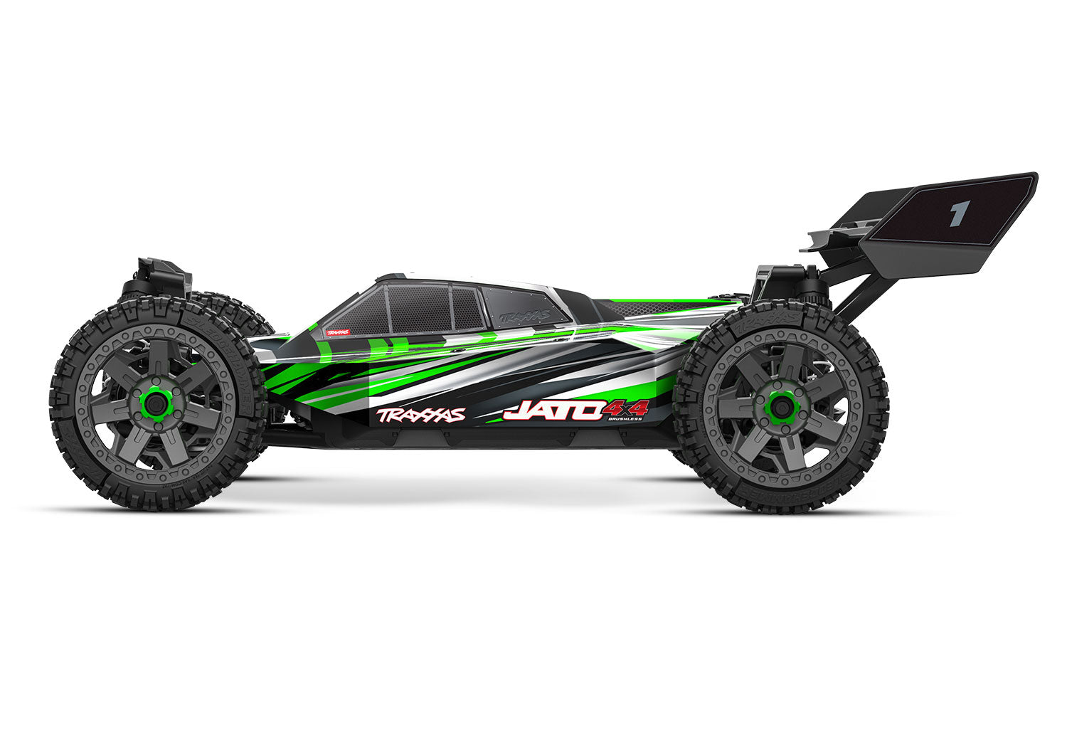 Traxxas - Jato® 4X4 1/8 Brushless 4WD Electric Racing Buggy w/TQ 2.4Ghz Radio, Verde