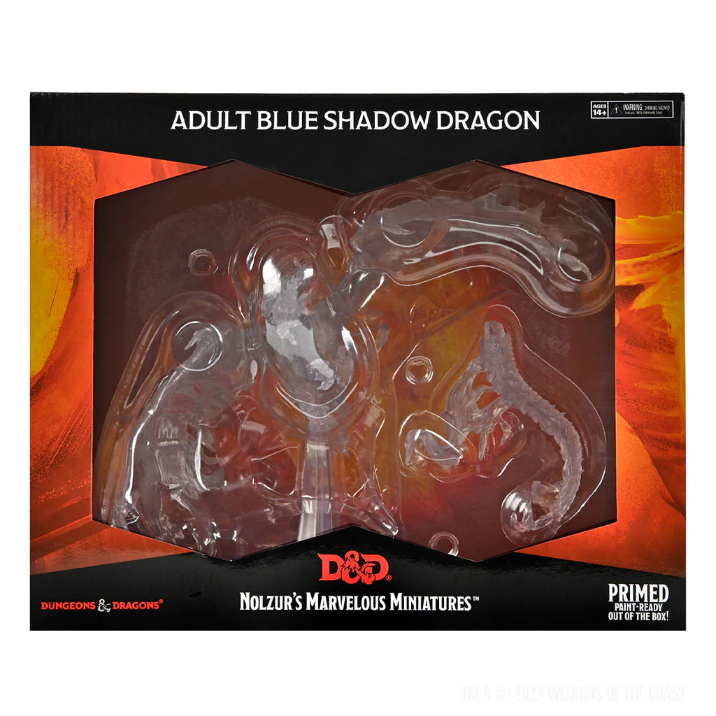 Dungeons & Dragons - Nolzur's Marvelous Miniatures: Unpainted Minis- Adult Blue Shadow Dragon
