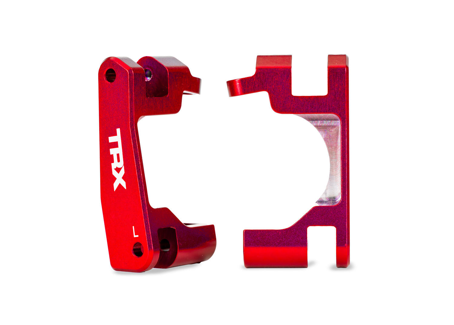 Traxxas - Red Aluminum Caster Blocks (L&R)
