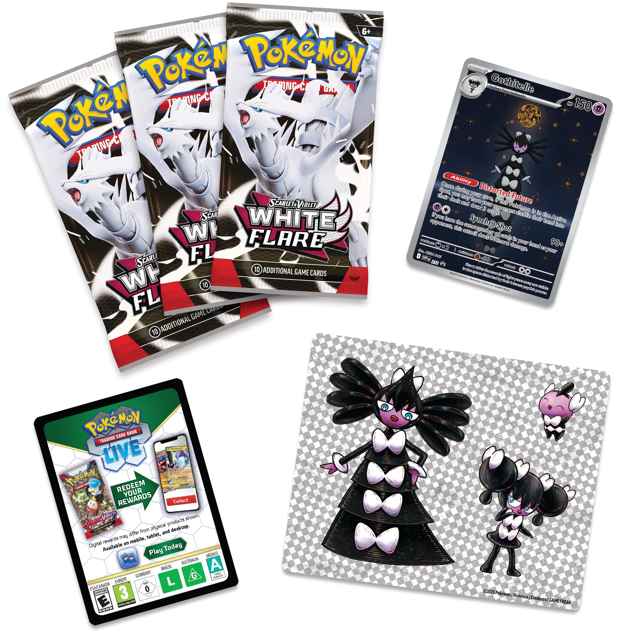 Pokémon TCG: Scarlet & Violet - White Flare Tech Sticker Collection (Ingles)
