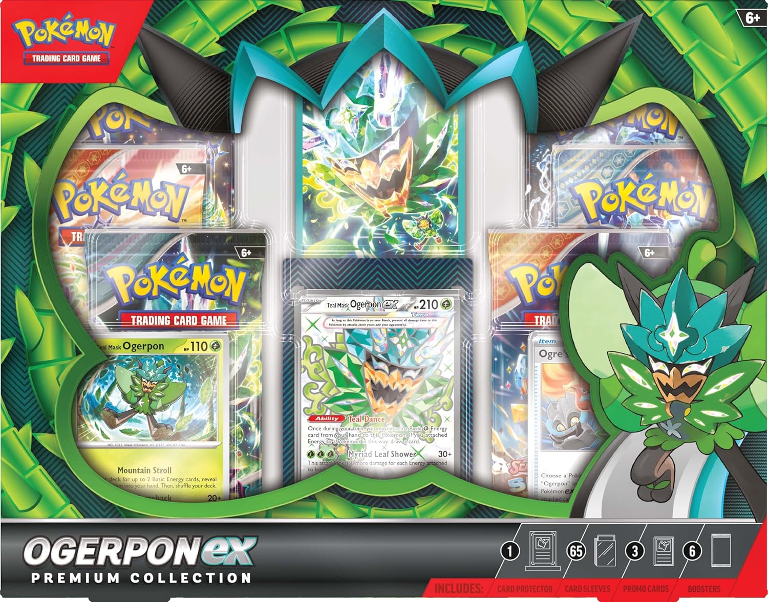 Pokemon TCG: Ogerpon EX Premium - Premium Collection - Ingles