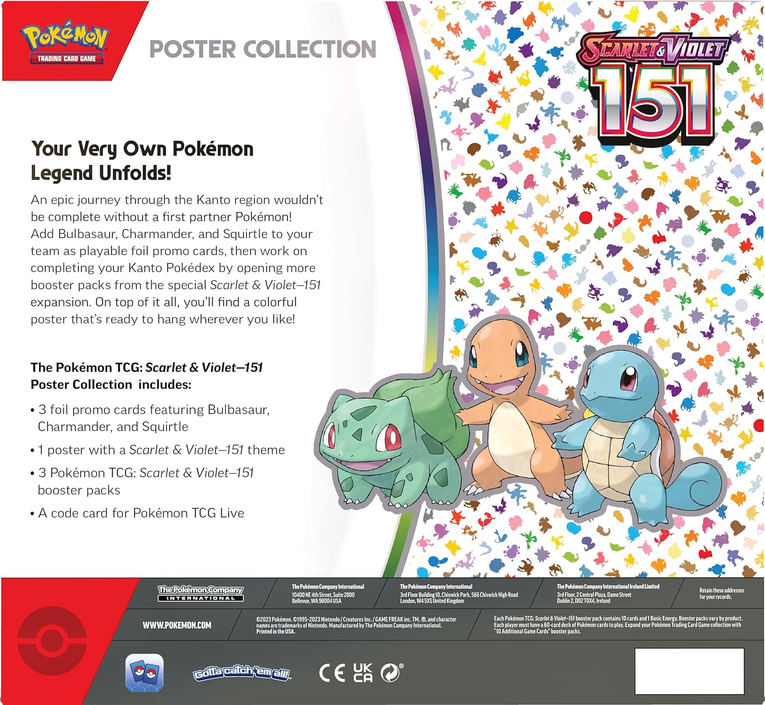 Pokémon TCG: Scarlet & Violet 151 - Poster Collection (Ingles)