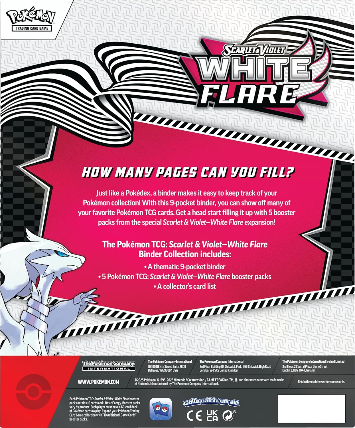 Pokémon TCG: Scarlet & Violet - White Flare Binder Box (Ingles)