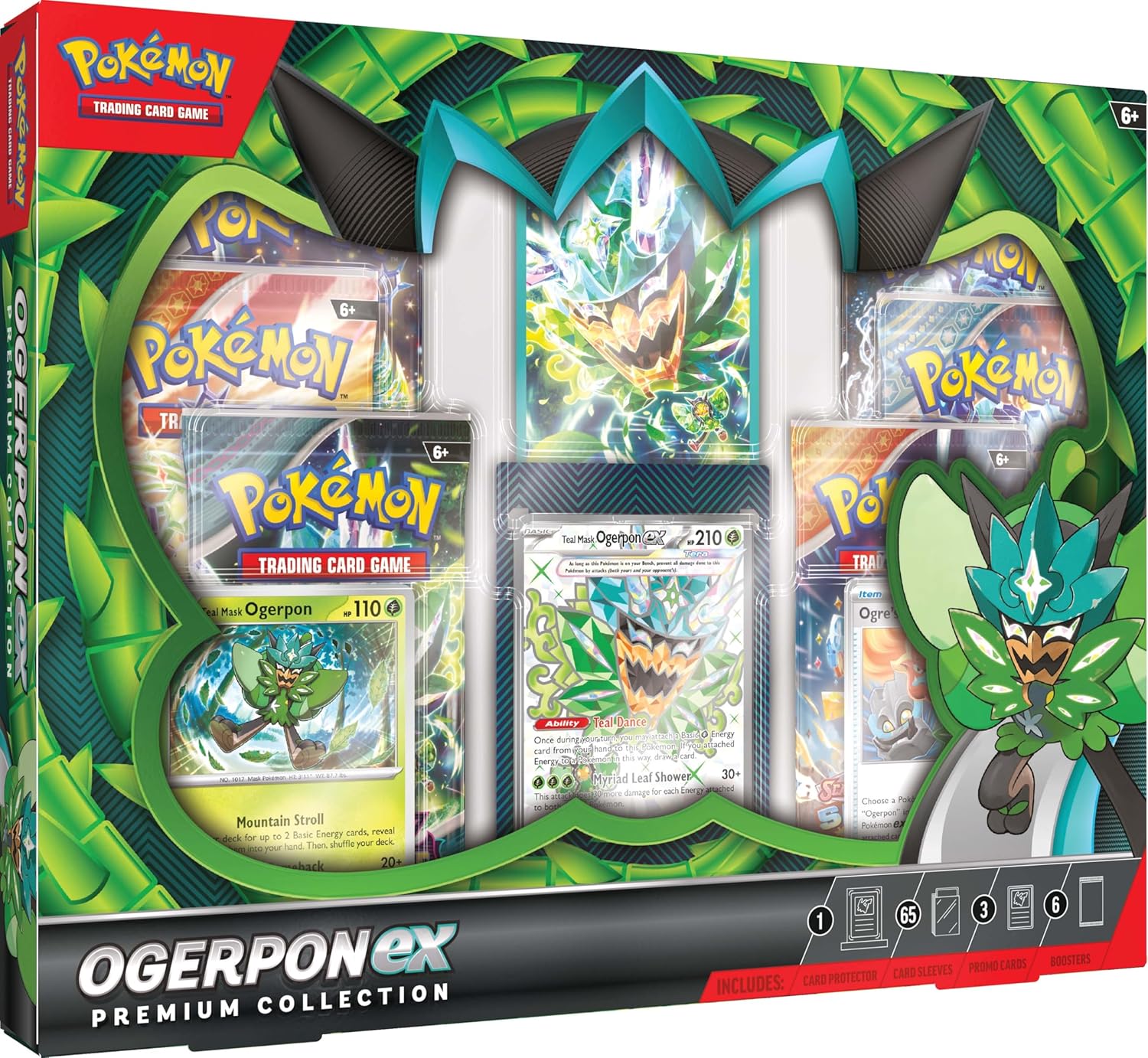 Pokemon TCG: Ogerpon EX Premium - Premium Collection - Ingles