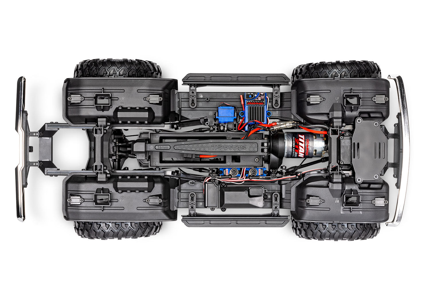 Traxxas - TRX-4 1/10 High Trail Edition RC Crawler w/'79 Ford F-150 Ranger XLT Body & TQi 2.4GHz Radio, Azul