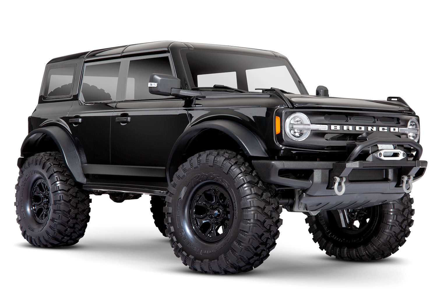 Traxxas - TRX-4 1/10 Trail Crawler Truck w/2021 Ford Bronco Body w/TQi 2.4GHz Radio, Negra