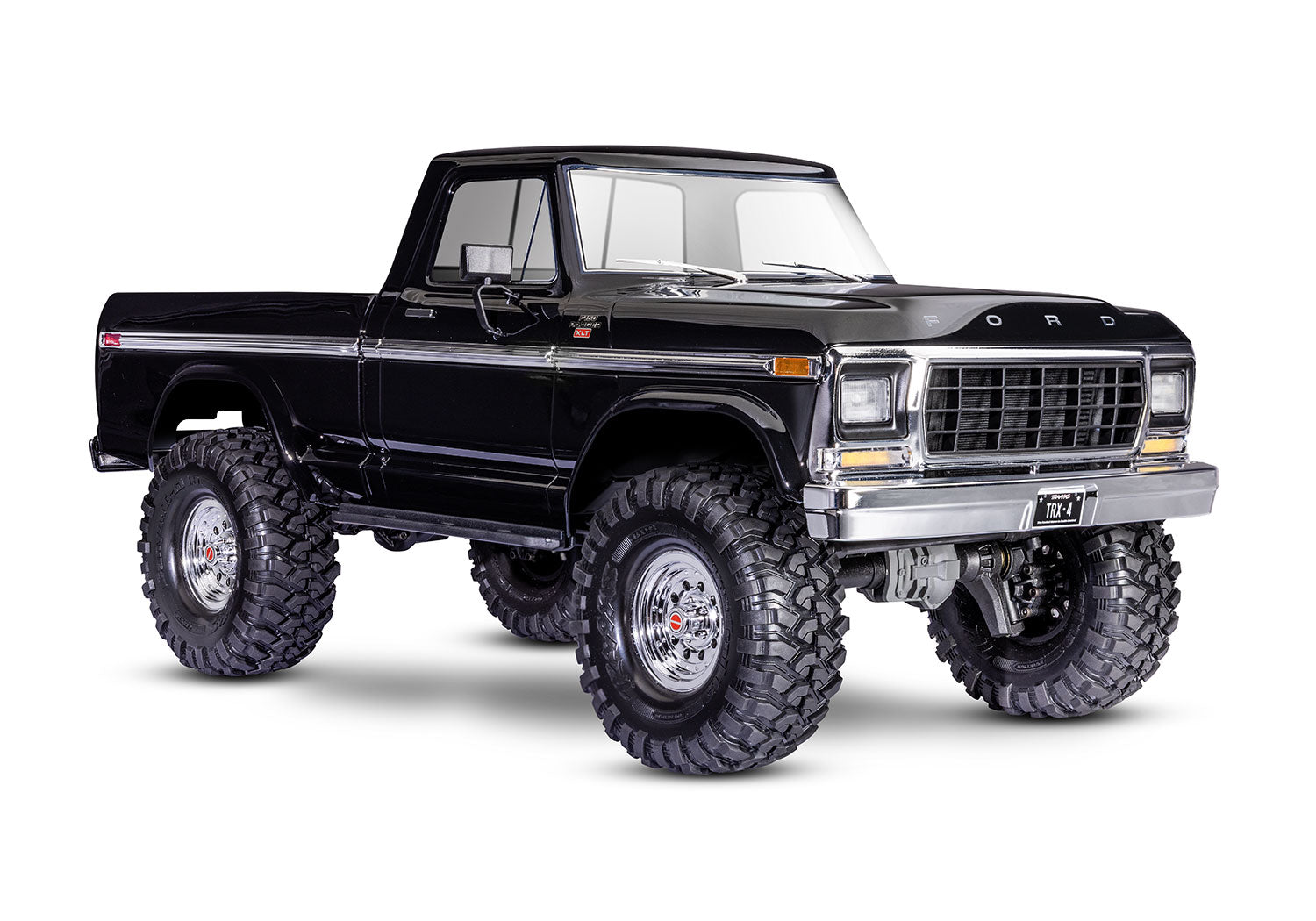 Traxxas - TRX-4® 1/10 4WD RTR Scale & Trail® Rock Crawler w/Ford® F-150® Truck w/XL-5™ HV ESC & TQ™ 2.4GHz Radio, Negra