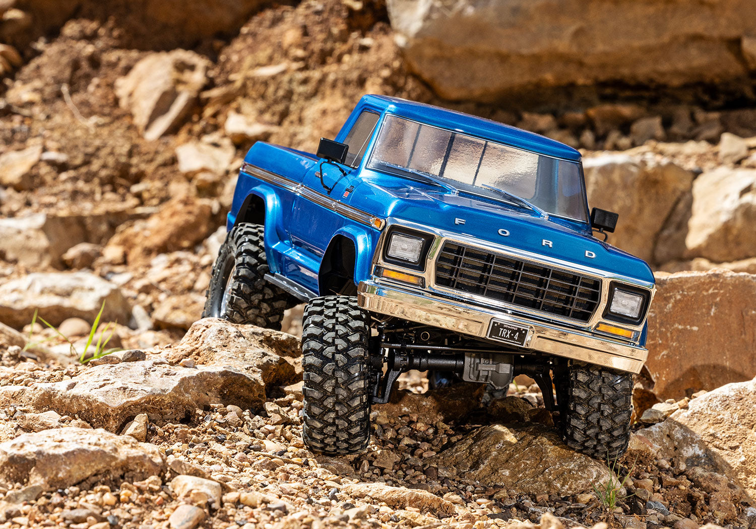 Traxxas - TRX-4® 1/10 4WD RTR Scale & Trail® Rock Crawler w/Ford® F-150® Truck w/XL-5™ HV ESC & TQ™ 2.4GHz Radio, Azul