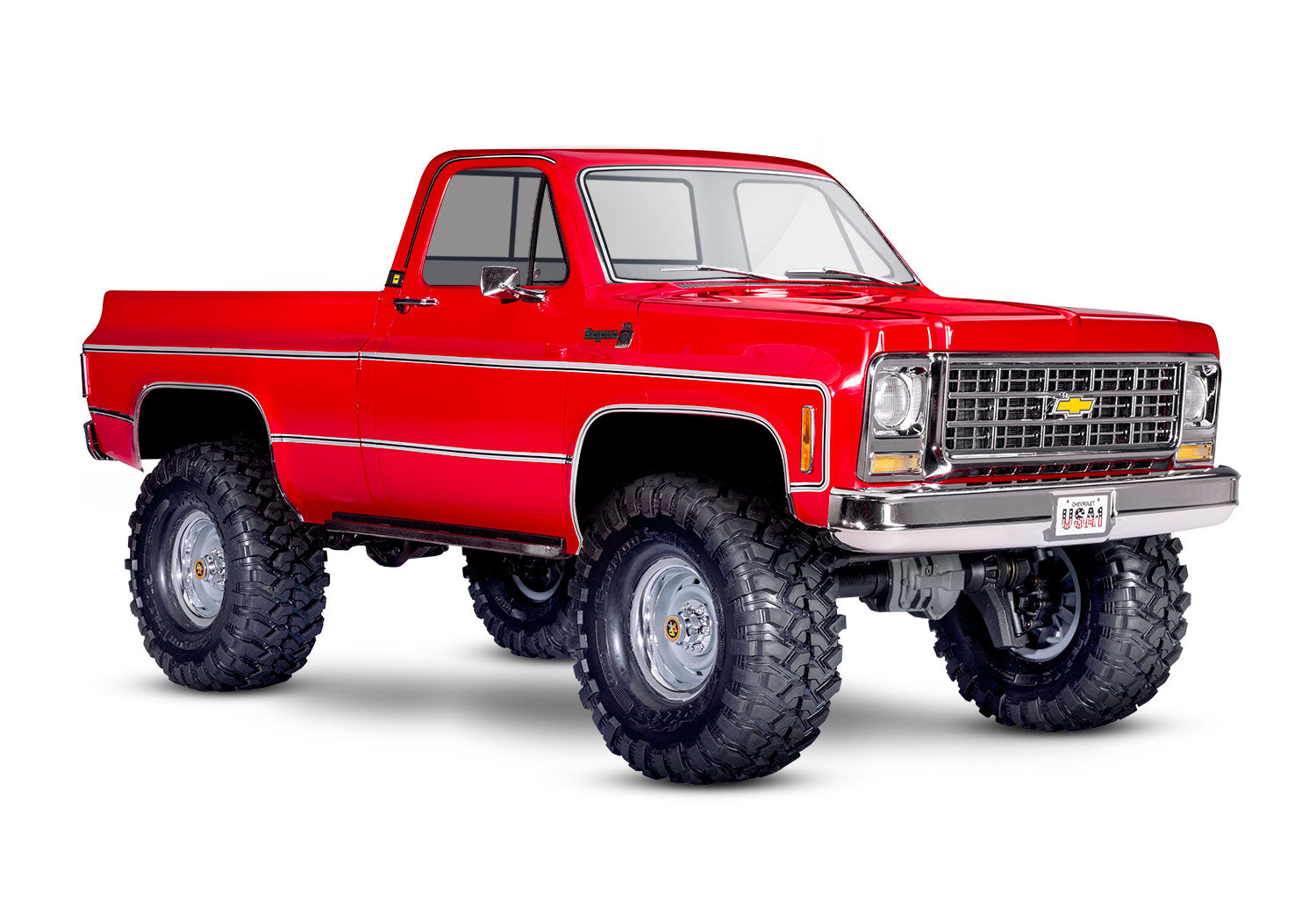 Traxxas - TRX-4® 1/10 4WD RTR Scale & Trail® Rock Crawler w/1979 Chevrolet® K10 Truck w/XL-5™ HV ESC & TQ™ 2.4GHz Radio, Roja
