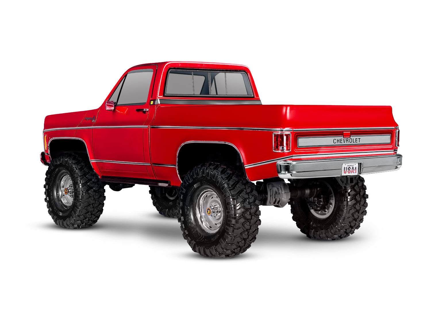 Traxxas - TRX-4® 1/10 4WD RTR Scale & Trail® Rock Crawler w/1979 Chevrolet® K10 Truck w/XL-5™ HV ESC & TQ™ 2.4GHz Radio, Roja