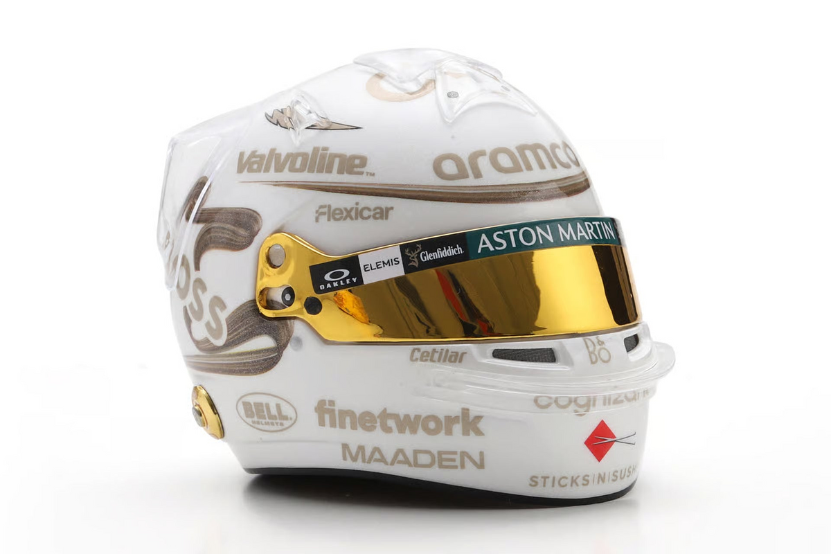 Spark - Casco Aston Martin Aramco Formula One Team - Fernado Alonso - Chinese GP 2025, escala 1:5