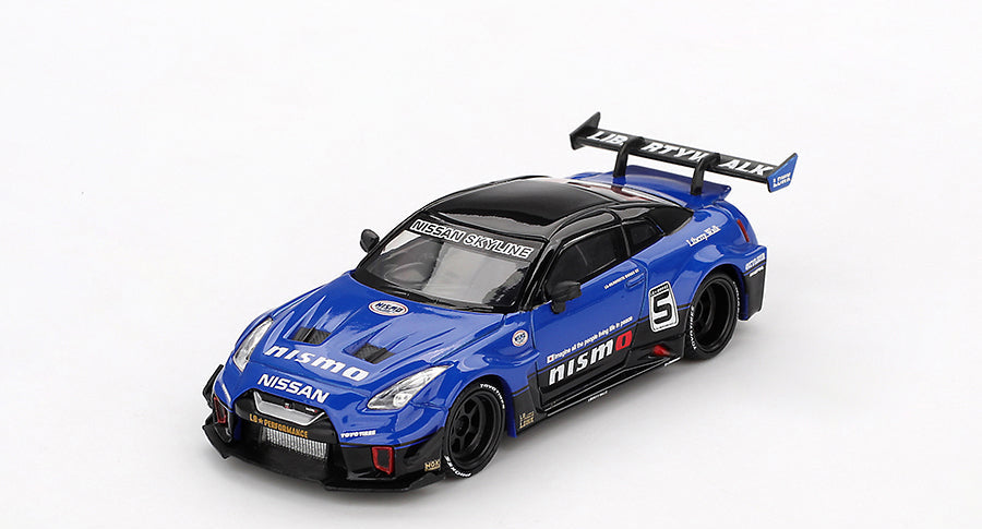 Mini GT - LB-Silhouette WORKS GT NISSAN 35GT-RR Ver.2 Blue 1/64