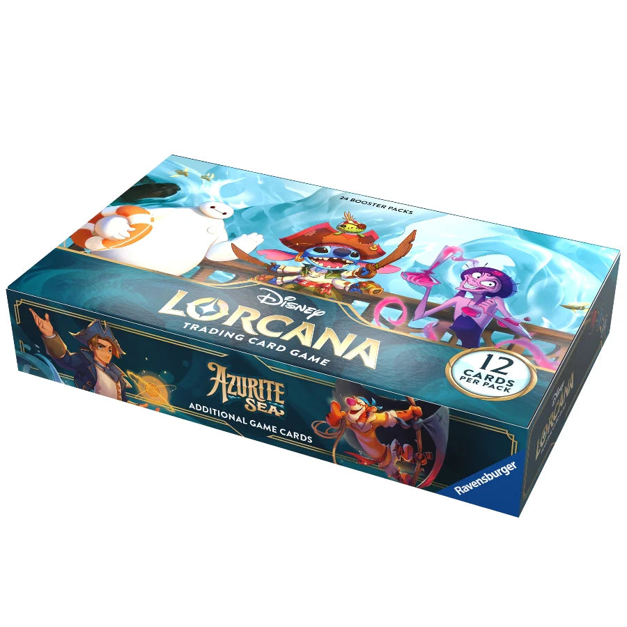 Ravensburger - Disney Lorcana: Azurite Sea: Booster Display con 24 sobres (Ingles)