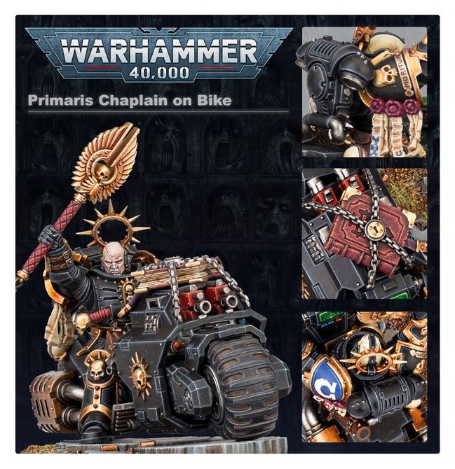 Games Workshop - Space Marines: Chaplain On Bike – vista adicional 1