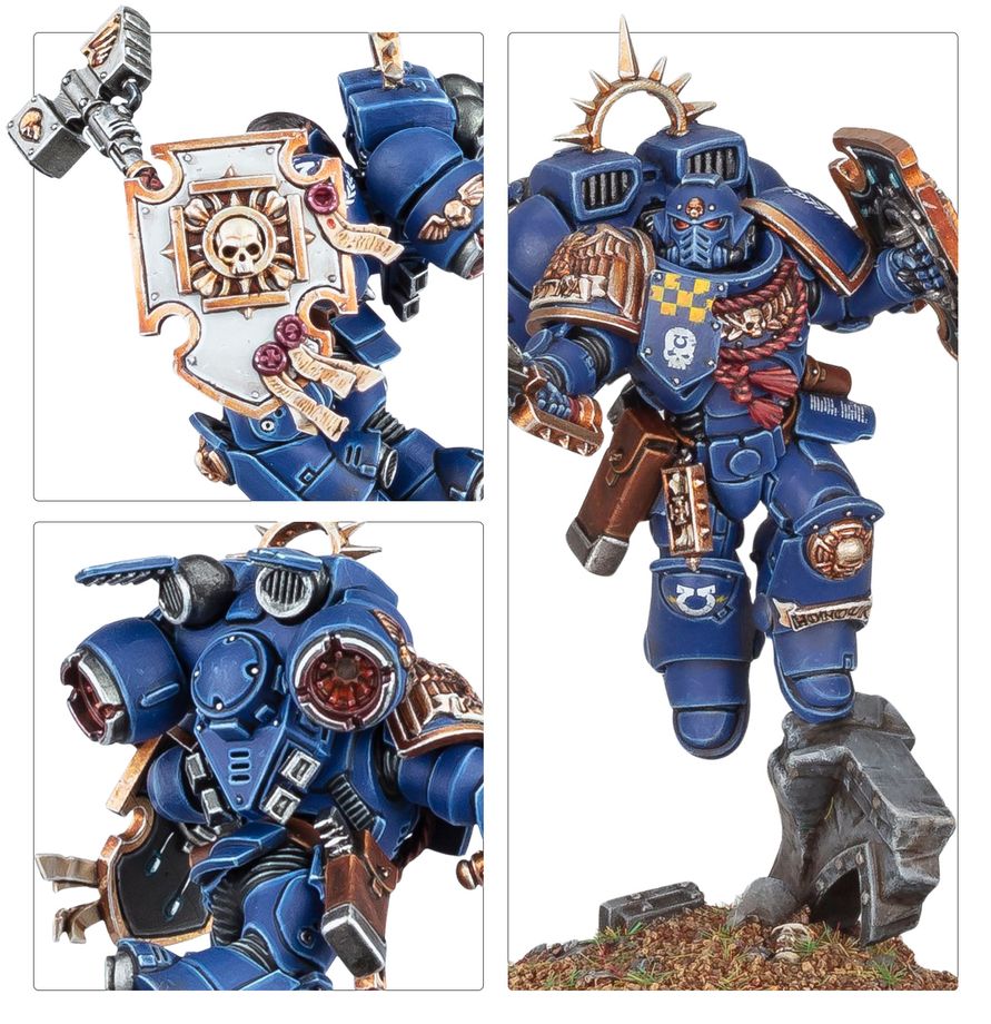 Games Workshop - Space Marines: Captain Whit Jum Pack and Relic Shield