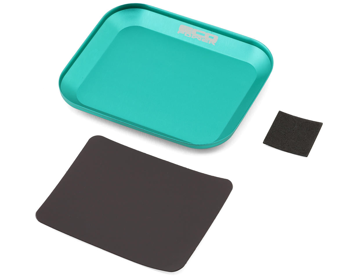EcoPower - Small Aluminum Magnetic Parts Tray/Screw Catcher (Green)