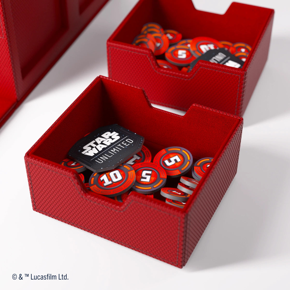 Gamegenic - Star Wars: Unlimited - Double Deck Pod - Estuche para tarjetas - Rojo