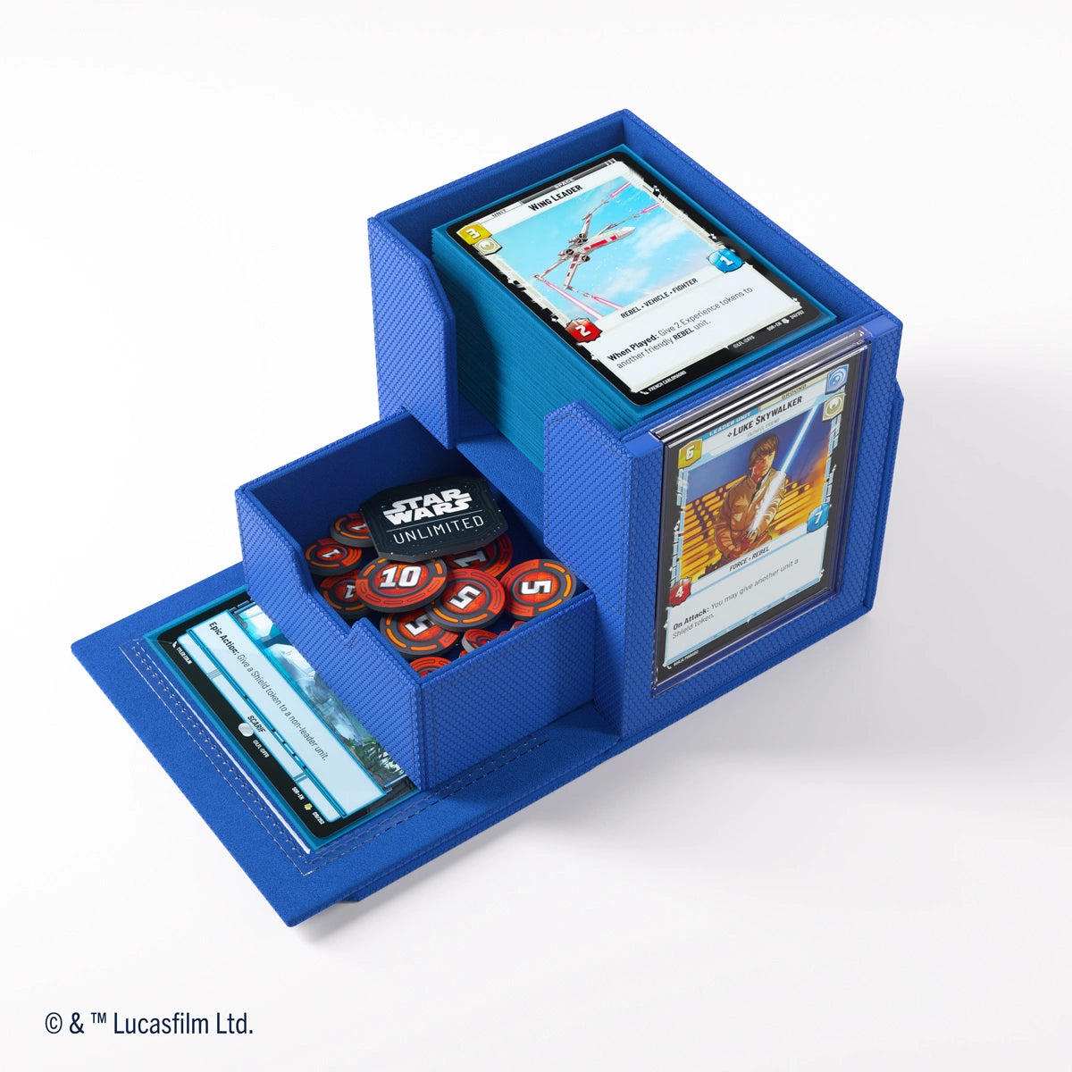 Gamegenic - Star Wars: Unlimited - Deck Pod - Estuche para tarjetas - Azul