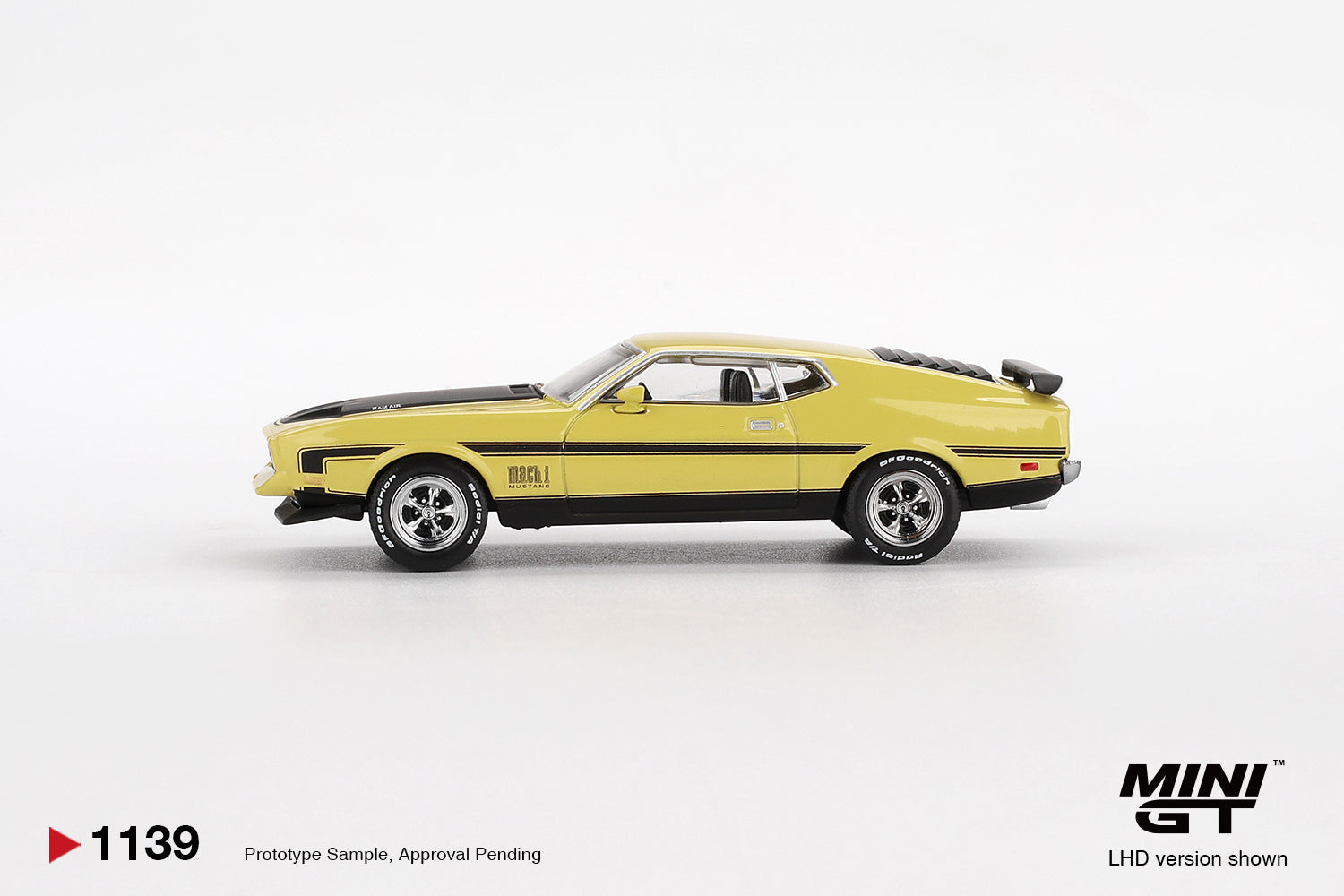 Mini GT - Ford Mustang Mach1 Grabber Yellow 1/64