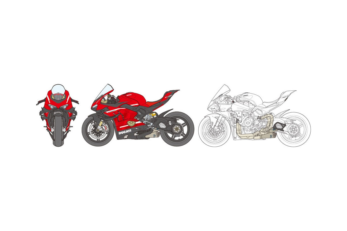 Tamiya - 1/12 Ducati Superleggera V4 Motorcycle Model w/Racing Kit